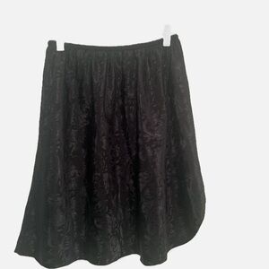 Black Midi Asymmetrical A-line Chemise